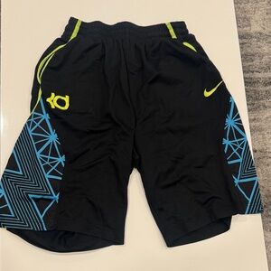 Nike Black and Blue Athletic Shorts